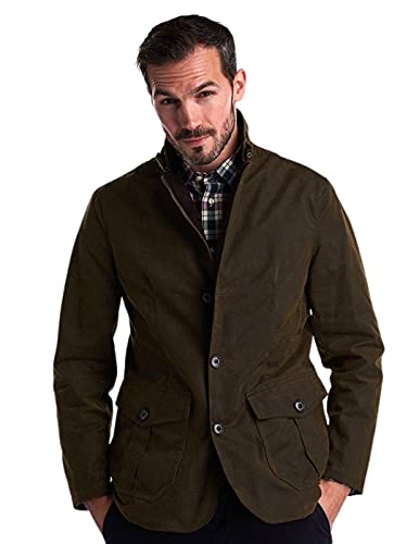 Barbour Heritage Men's Lutx Wax Jacket - Olive - - Green im Sale