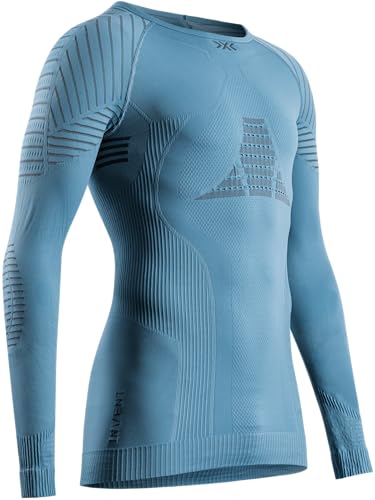 X-Bionic Invent 4.0 Langärmliges Kompressions-Jersey-T-Shirt Blau Mann Grösse L im Sale