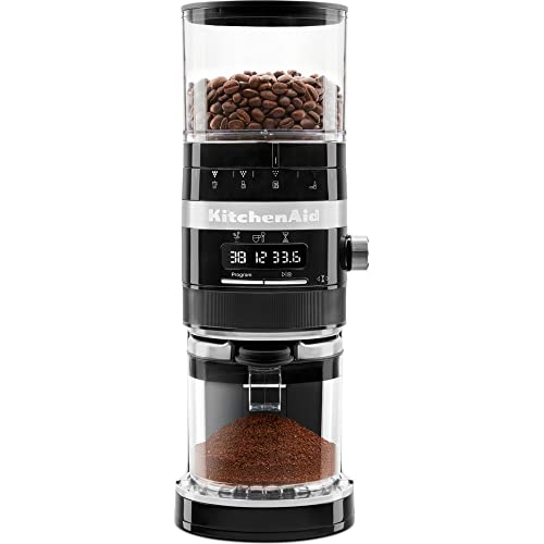 KitchenAid KAFFEEMÜHLE - ARTISAN 5KCG8433 - Onyx Schwarz - von French Press bis Espresso 5KCG8433EOB (COFFE GRINDER)