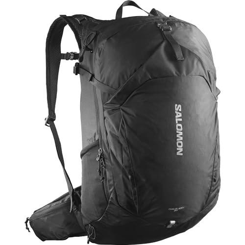 Salomon Trailblazer 30 Unisex-Wanderrucksack, Vielseitig, Einfach zu benutzen, Bequem und leicht, Schwarz im Sale