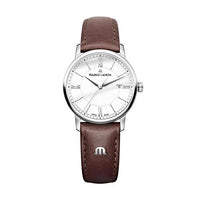 Thumbnail for Maurice Lacroix Damen Analog Quarz Uhr mit Leder Armband EL1094-SS001-110-1 im Sale