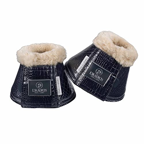 Eskadron Hufglocken Croco FauxFur Platinum 22 Navy XL