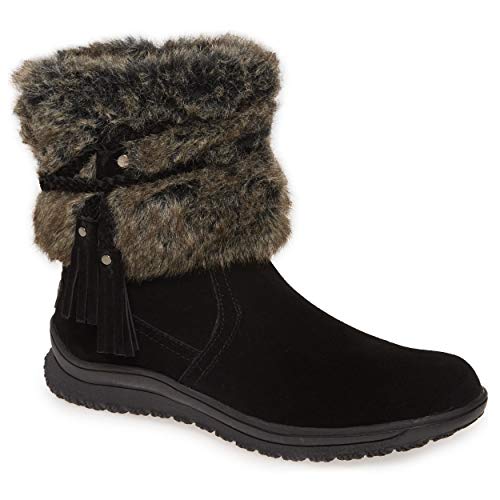 Minnetonka Everett Damen Stiefel, Schwarz, 43 EU im Sale