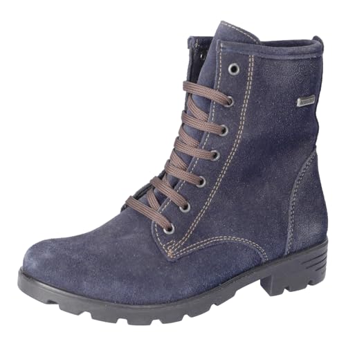 RICOSTA Mädchen Combat Boots DISERA, Kinder Stiefeletten, Weite: Mittel, lose Einlage, RicostaTEX, uebergangsschuhe, See (180), 33 EU im Sale