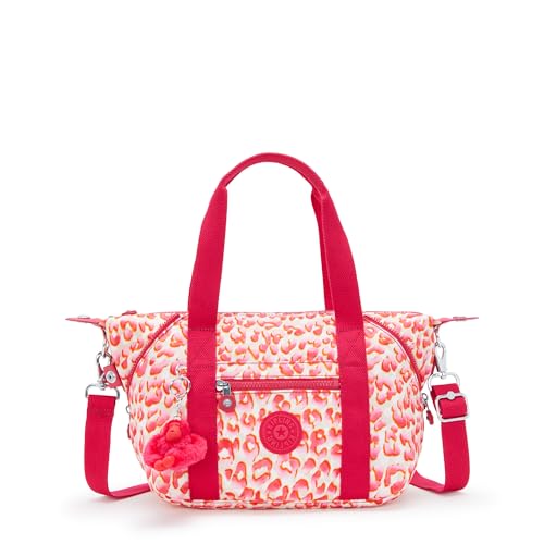 Kipling ART MINI Kleine Handtasche, Schultertaschen, Latin Cheetah (Rot) im Sale