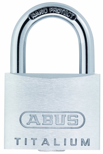 ABUS Vorhängeschloss Titalium 64TI/30 - 2er Set, gleichschließend - Kellerschloss mit Schlosskörper aus Spezial-Aluminium - gehärteter Stahlbügel - ABUS-Sicherheitslevel 4