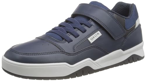 Geox J Perth Boy E Sneaker, Navy/LT Grey, 39 EU im Sale