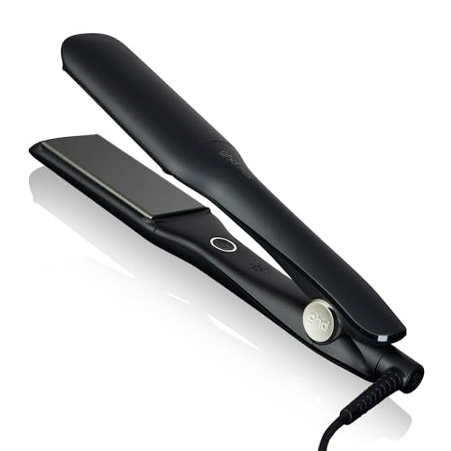 ghd max - professioneller Haarglätter mit breiten Platten für langes, dickes oder lockiges Haar, glättet und erzeugt Wellen in der Hälfte der Zeit, Dual-Zonen-Technologie, schwarz im Sale