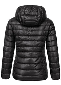 Thumbnail for Geographical Norway Damen Frühlings Übergangs Jacke Steppjacke Kapuze Annecy Outdoor Kapuzenjacke, Farbe:Damen-Schwarz, im Sale