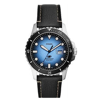 Thumbnail for Fossil Blue Uhr für Herren, Quarzwerk mit Edelstahl- oder Lederarmband, Schwarz, 42 im Sale