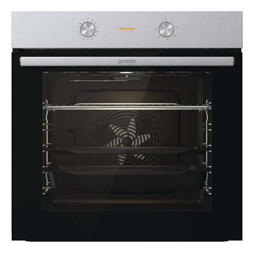 Gorenje BOS 6737 E13X Einbau-Backofen / 77 Liter/Heißluft/ExtraSteam/GentleClose & Open/EcoClean/Air Fry/PizzaMode/PerfectGrill/Teleskopauszüge/Inox-Look, Grau im Sale