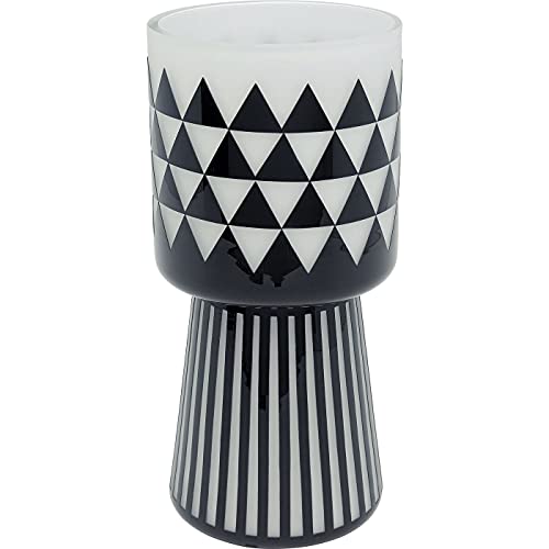 Kare Design Vase Brillar, Blumenvase, Tischvase, schwarz/weiß, Artikelhöhe 31cm im Sale