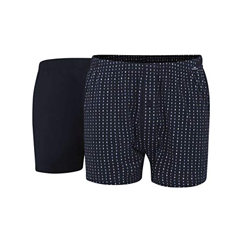 Götzburg Herren Shorts Boxershorts, Blau (Navy-Navy 8429), XX-Large (Herstellergröße: 8) (2er Pack)