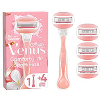 Thumbnail for Gillette Venus Comfortglide Spa Breeze Rasierklingen für Rasierer Damen, 4 Ersatzklingen für Damenrasierer + Handstück