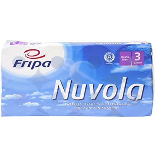 fripa 1200802 Toilettenpapier Nuvola, 2-lagig, hochweiß