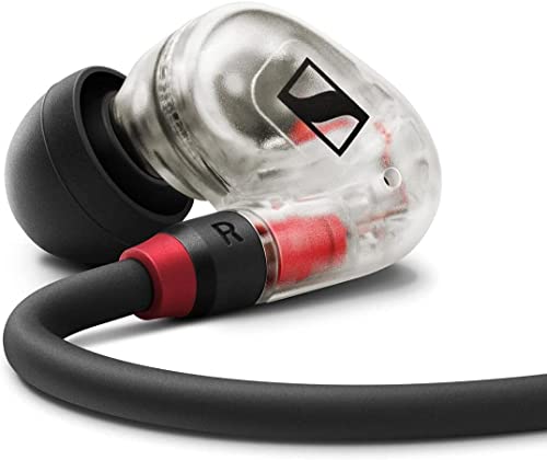 Sennheiser IE 100 PRO Wireless Clear Drahtlose In-Ear-Hörer | Dynamische 10mm Breitbandwandler | BT-Anschluss, USB-C-Kabel & S/M/L Silcone-Adapter Enthalten | Klar & Schwarz (509172) im Sale