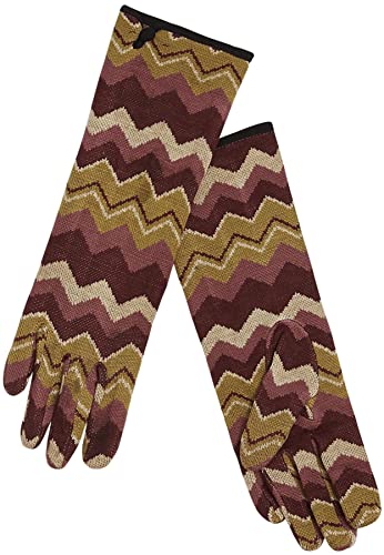 King Louie Damen Handschuhe »Glove Shakin« Zickzack Feinstrick Fingerhandschuh Mehrfarbig im Sale