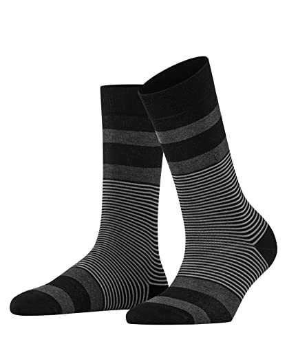 Burlington Damen Socken Black Stripe W SO Baumwolle gemustert 1 Paar, Schwarz (Black 3000), 36-41 im Sale