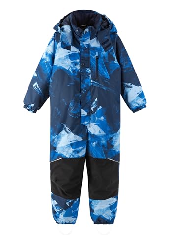 Reima Kinder Winteranzug Pakuri, wasserdichter Schneeanzug für Mädchen und Jungen, Warmer Winteranzug für Kinder, mit Fußschlaufen und Reflektoren Navy Blue 104 im Sale