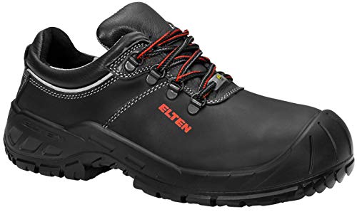 ELTEN Sicherheitsschuhe RENZO XW Low ESD S3, Damen und Herren, Leder, Stahlkappe, leicht, robust, Schwarz, im Sale