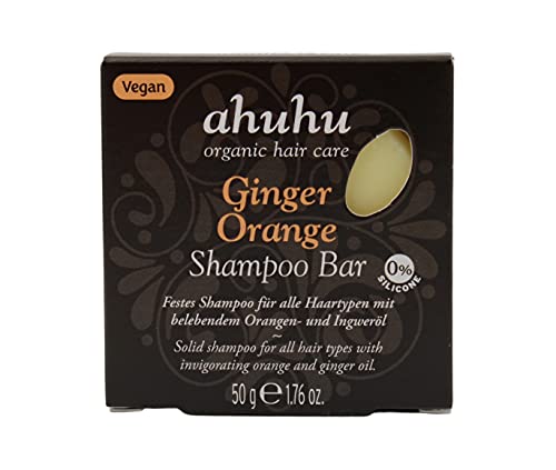 ahuhu organic hair care Ginger Orange festes SHAMPOO 50g