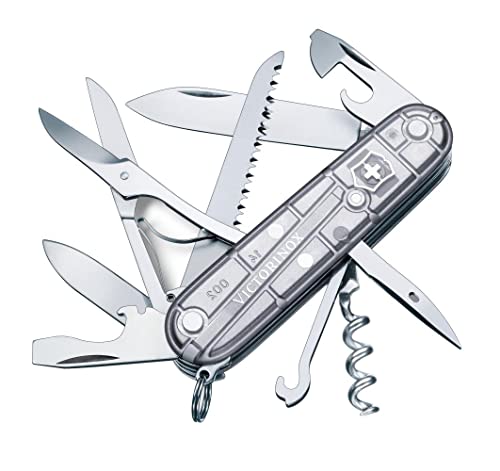 Victorinox Schweizer Taschenmesser Huntsman, Swiss Army Knife, Multitool, 15 Funktionen, Klinge, Korkenzieher, Dosenöffner im Sale