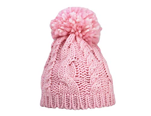 2Pc Set Knit Hat W/Single Pom & Mittens for Girl's Beanie Pom Hat im Sale