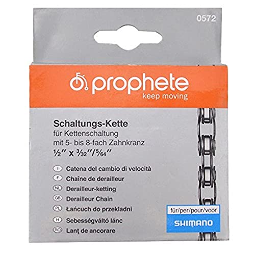 Prophete Fahrradkette, Schaltungskette 1/2 x 3/32 Zoll 5/64, 116 Glieder im Sale