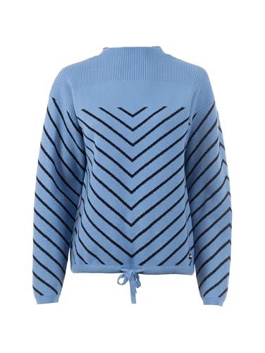 s'questo Strick 1/1 Strickpullover, locker, gemütlich, Streifen, Blau Pale Rose Soquesto Kollektion Love Letters im Sale