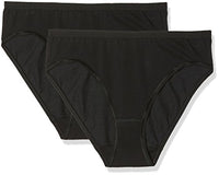 Thumbnail for Palmers Damen Bikinislip Natural Cotton, 2er Pack, Schwarz (Schwarz 900), (Herstellergröße: M) im Sale