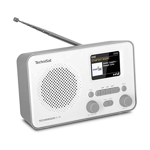 TechniSat TECHNIRADIO 6 IR – portables Internetradio (DAB+, UKW, WLAN, Bluetooth, Farbdisplay, Wecker, Favoritenspeicher, 3 Watt RMS) schwarz im Sale