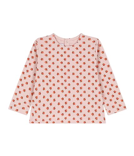 Petit Bateau Baby Mädchen Langarm-T-Shirt, Rosa Saline / Mehrfarbig, 6 Monate im Sale