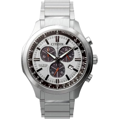 CITIZEN Herren Analog Quarz Uhr mit Titan Armband AT2530-85A, Silber im Sale