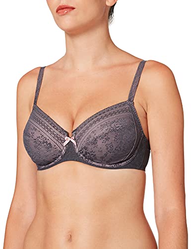 Rosa Faia Damen Fleur Underwired Bra B gel BH, Grau (Anthrazit 408), 95E EU im Sale