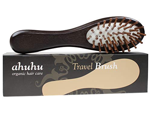 ahuhu organic hair care Travel Brush I Reisebürste I Haarbürste aus Bambusholz im Sale