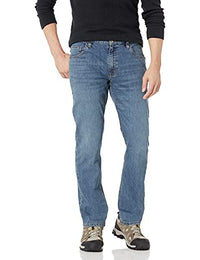 Thumbnail for Carhartt Unisex Rugged Flex Relaxed Fit Low Rise 5-Pocket Tapered Jeans, Arcadia, 32W / 32L EU im Sale