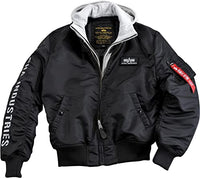 Thumbnail for Alpha Industries Herren MA-1 D-Tec SE Bomberjacke, Black/White, im Sale