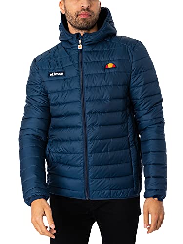 Ellesse Mens Lombardy Padded Jacket Jacke, Navy, im Sale