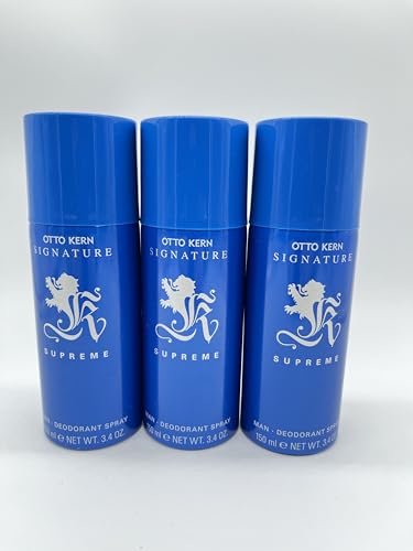 OTTO KERN SIGNATURE SUPREME Deodorant Spray 3 x 150 ml / 450 ml im Sale