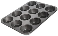 Thumbnail for wenco Muffinform 12er antihaft Backblech, Spülmaschinengeeignet, Karbonstahl – Muffinblech für 12 Muffin – Hitzebeständig bis 220°C, schwarz im Sale