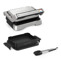 Thumbnail for Tefal OptiGrill 4in1 Kontaktgrill mit Backschale, Aufklappbar, Tischgrill, 9 Programme, Garstufenanzeige, Elektrogrill, Backofen, GC776D10, Edelstahl/Schwarz im Sale