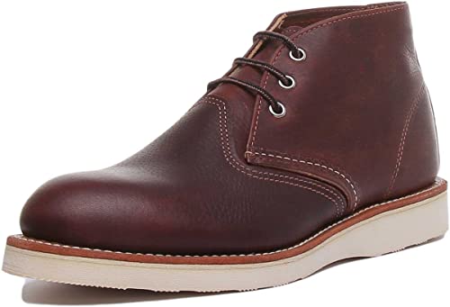 Red Wing Herren Chukka Full Grain Leather Dark Brown Stiefel EU im Sale