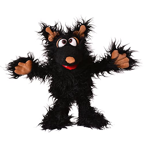 Living Puppets Monster to go Wolf Muffi Hapsweg aus Stoff in der Größe 35cm, W818 Schwarz im Sale