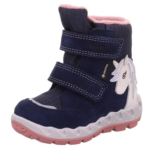 Superfit Mädchen ICEBIRD warm gefütterte Gore-Tex Stiefel, BLAU/ROSA 8010 im Sale