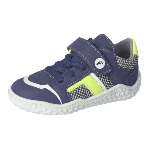 RICOSTA Jungen Kletthalbschuhe Jay, Kinder Halbschuhe, Weite: Mittel, waschbar,vegan, Sportschuhe, Klettverschluss, Sneaker, Ozean/Graphit (180), 28 EU im Sale