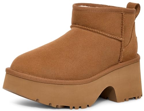 UGG Stiefel für Damen 1158311 Classic Ultra Mini New Heights Chestnut Schuhgröße 38 EU im Sale