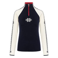 Thumbnail for Dale of Norway Damen Pullover Geilo, Navy/Off White/Raspberry, M, 82311-C im Sale