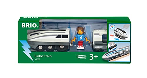 BRIO 36003 - Turbo-Zug - Batteriebetriebener Spielzeugzug für Kinder ab 3 Jahren im Sale