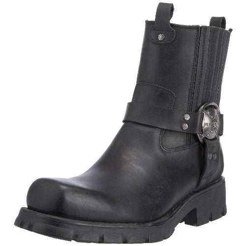 New Rock 7605-s1, Herren Motorradstiefel, schwarz, EU 45.5 / 11 UK im Sale