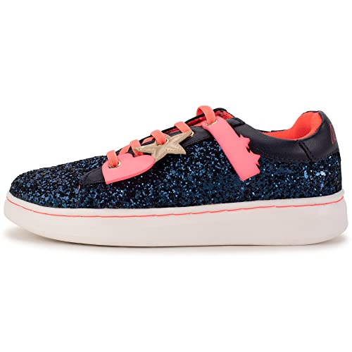 Billieblush - Niedrige, glitzernde Sneaker Blau 100% Einlegesohle Leder 37 im Sale